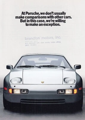 PORSCHE 911 930 TURBO 928 S4 Prospekt Brochure 1986 USA B5 - Bild 1 von 2