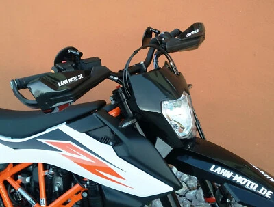 Lenkerenden Spiegel für KTM 690 SMC/R E-geprüft inkl. Anbaukit Plug&Play