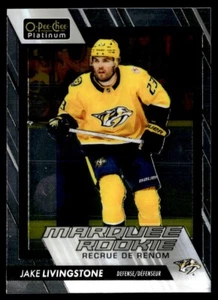 2023-24 O-Pee-Chee Platinum Marquee Rookies Jake Livingstone #208 Rookie RC - Picture 1 of 2