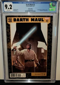 STAR WARS DARTH MAUL #2 CGC 9.2 TRADING CARD VARIANT 1. APP VON CAD BANE & HONDO - Bild 1 von 2