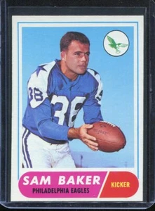1968 Topps Football # 32 Sam Baker (NM-MT) Near Mint to Mint - Picture 1 of 2