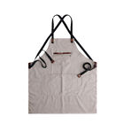 Canvas Cotton Work Apron with Pockets Florist Painter Woodworking Chef  Aprons