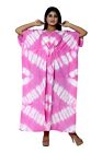 Indian Pink Shibori Night Maxi Caftan Dress Women's Clothing Dress Long Kaftan
