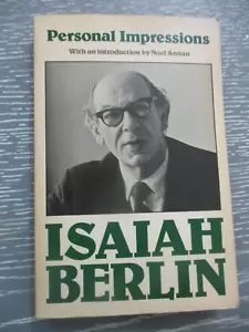 Personal impressions, Isaiah Berlin, paperback, 1st English edit., UK, 1982 - Imagen 1 de 8