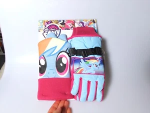 My Little Pony Hat & Ski Glove Set New 3M Thinsulate size M/L - Picture 1 of 4