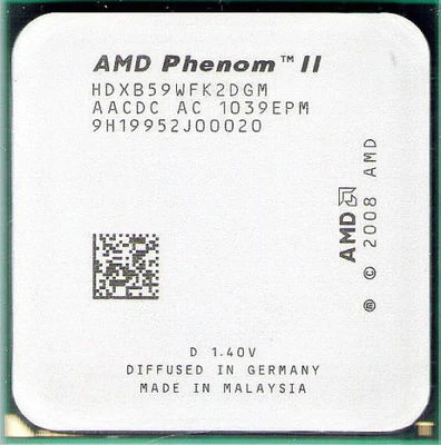 AMD Phenom II X2 B59 3.4 GHz HDXB59WFK2DGM 533 MHz CPU Processor AM3 - Image 1 of 4
