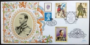 1996 2002 Doble Benham Jorge VI Adhesión y Muerte Aniversario Cubierta Conmemorativa - Imagen 1 de 2