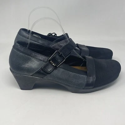 Naot Attitude Shoes Womens 10 Black Suede Leather Mary Jane Pumps Casual Chic - Image 1 of 4