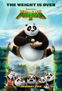Kung Fu Panda 3 tolles Original D/S Film Poster 2016 Last One - Bild 1 von 1