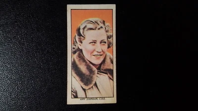 MARS LTD 1938. FAMOUS AREOPLANES, PILOTS,AND AIRPORTS. NO 7.  AMY JOHNSON C.B.E. - Image 1 of 2