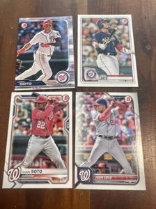 Lote de 4 Juan Soto 2019 - 2022 Bowman ENVÍO GRATUITO - Imagen 1 de 3