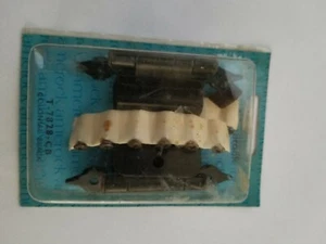 Vintage Pair Amerock Colonial Black Cabinet Door Hinge T-7828-CB, 3/8" Offet - Picture 1 of 2