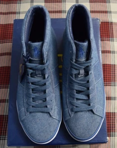Zapatillas deportivas Polo Ralph Lauren para hombre Shaw azul índigo cambray talla 8,5D - Imagen 1 de 5