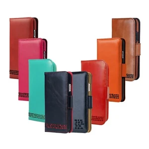 Funda billetera de cuero para iPhone 8 - para diestros - cuero genuino premium - Imagen 1 de 57
