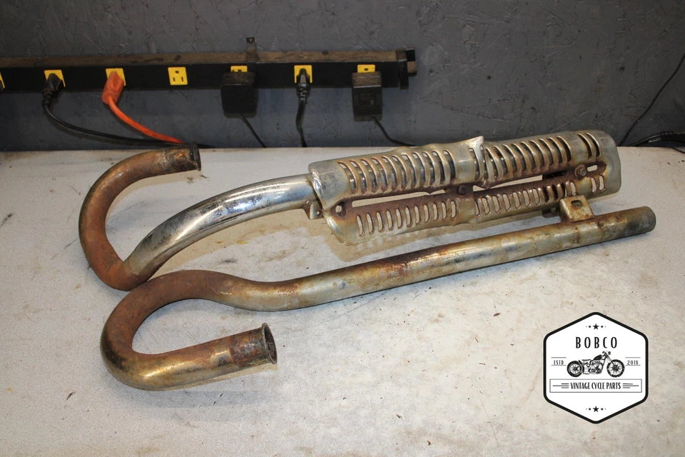 1974 Honda CL200 Scrambler EXHAUST PIPES 1644.UX - Image 1 of 4
