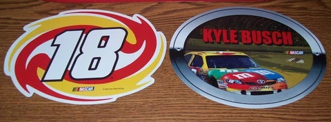 KYLE BUSCH #18 7X5 2 PACK R&R MAGNETS BRAND NEW!! Cover