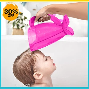 Pink Kids Shampoo Rinse Cup | Baby Rinser Cup and Bath Pail for boy and Girl - Picture 1 of 12