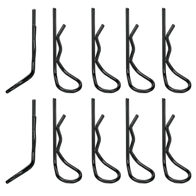 Karosserie Klammern Clips 27 mm schwarz für RC Car 1:10 10 Stk partCore 310024 - Bild 1 von 2
