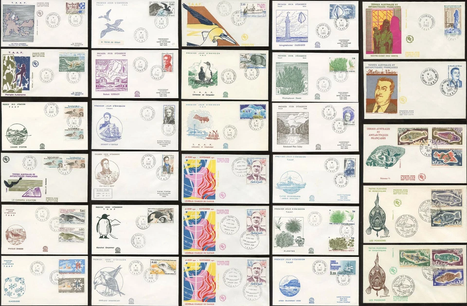 FRANCE ANTARCTIC TAAF First Day Covers 1971-88 ..PRICED as GROUPS - Image 1 of 1