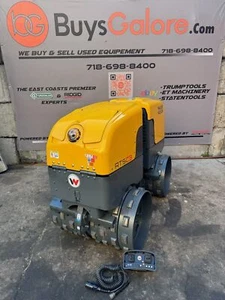 2018 Wacker Neuson RTSC3 Remote Controlled Trench Compactor Roller 401 Hrs VIDEO - Picture 1 of 20