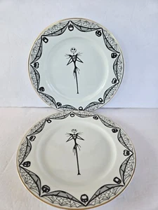 Halloween Disney Nightmare Before Christmas Jack Skellington Dinner Plates Lot 2 - Picture 1 of 4
