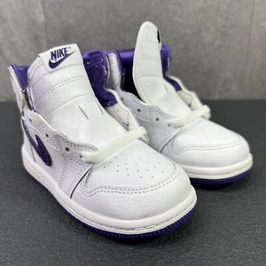 Air Jordan 1 High COURT PURPLE TODDLER Size 7c Sneakers - Picture 1 of 8