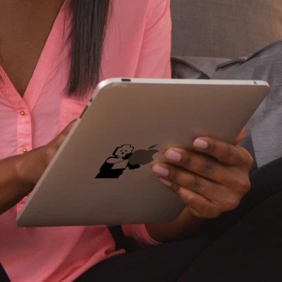 LEGOMAN Apple iPad Decal Sticker fits iPad Mini, iPad Air & iPad Pro models - Image 1 of 2