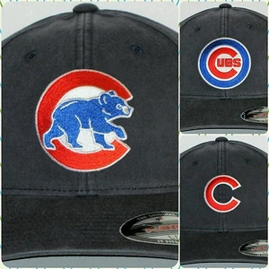 Chicago Cubs "FLEX FIT" CAP ⚾HAT ⚾CLASSIC MLB PATCH/LOGO ⚾3 SIZES *3 STYLES ⚾NEW - Picture 1 of 5