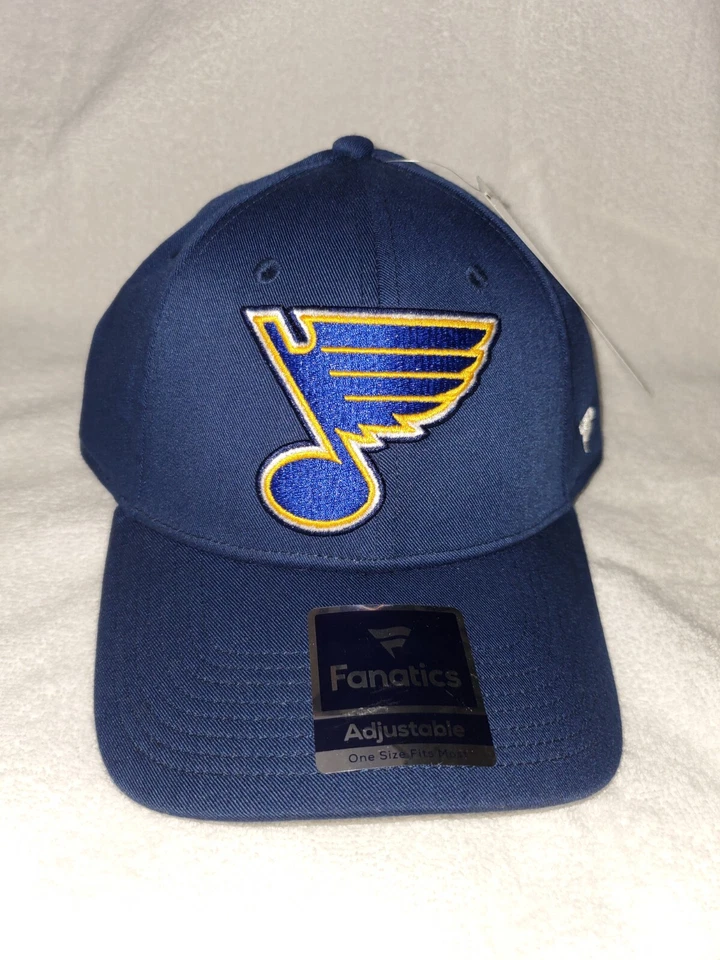 FANATICS NHL ST. LOUIS BLUES STRAPBACK HAT MENS BLUE NEW 20997434 - Image 1 of 4