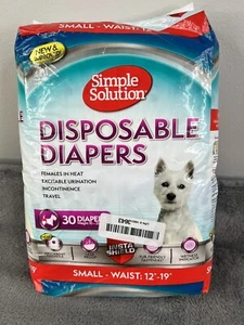 Simple Solution Disposable Diapers Small - waist: 12"-19" 30 diapers - Picture 1 of 10