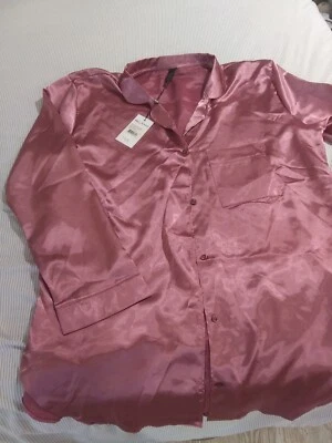 Nuevo con etiquetas BeWicked longitud media seda 2X/3X rosa Foto 1 de 4