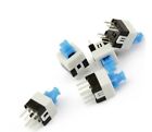 50PCS Push Button Non Latching Momentary Tactile Switch 7x7mm Blue Button 6-Pin 