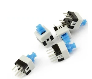 20PCS Push Button Non Latching Momentary Tactile Switch 7x7mm Blue Button 6-Pin  - Picture 1 of 1