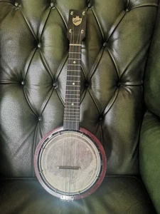 Keech Banjolele Vintage Early 1920s Ukulele-Banjo with Original Carry Case - Picture 1 of 9