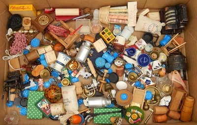 Lote De Colección Tienda General Bandeja Coca Cola Caja Registradora Lámpara Casa de Muñecas Miniatura 1:12 Foto 1 de 4