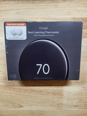 Google Nest Learning Termostato 4ta Generación Obsidiana Pulida + 2 Sensores SmallScufs Foto 1 de 4