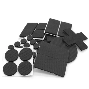 Foam Rubber Pad Self Adhesive Black Sticky Furniture Floor Chair Legs Protector - Picture 1 of 43