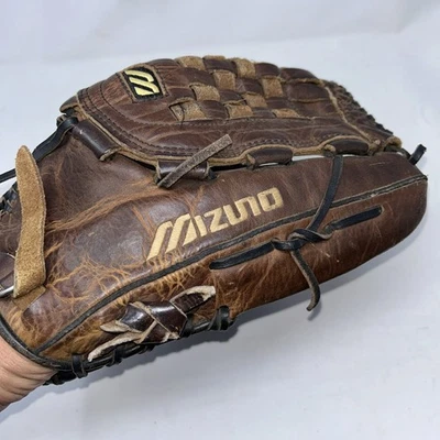 Guante de Softbol Mizuno Big Mans 13.5" Modelo Profesional MVT1350 DERECHO Roto Foto 1 de 4