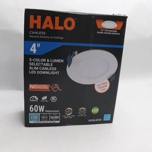 Halo Thin Recessed Indoor/Outdoor LED Downlight with Selectable Lumens  - Picture 1 of 4