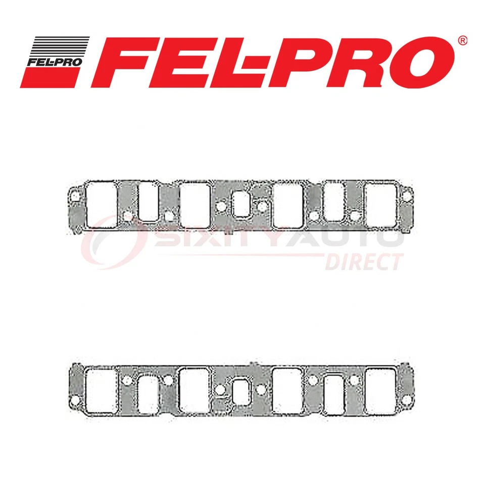Fel Pro Intake Manifold Gasket Set for 1971-1973 International Harvester ke Foto 1 de 4