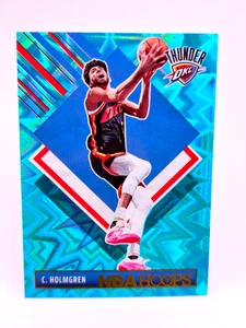 Chet Holmgren TEAL HOLO TRIBUTE 2024-25 Panini NBA Hoops Oklahoma City Thunder - Picture 1 of 2