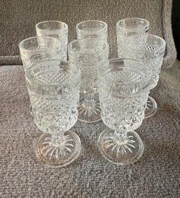Lot Of 8 Anchor Hocking 5.25" Wexford Wine Glasses / Cordials - Image 1 of 4