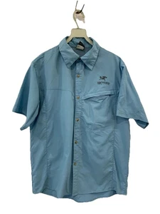 Arc'teryx Men's Nylon Hiking Shirt Blue M Made in Canada Vintage Outdoor #C13 - Picture 1 of 10