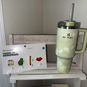 Stanley 40oz  The Flowstate Quencher H2.0 Tumbler Limited Edition Citron Tie Dye - Picture 1 of 7