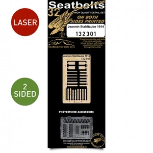 HGW 1/32 Scale Double-Sided Seatbelts - 1914 Jeannin Stahltaube - 132301 - Picture 1 of 2