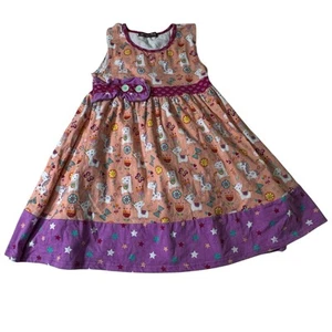 Jelly the Pug Girls Size 7 Mixed fabric Unicorns & Stars Sleeveless - Picture 1 of 7