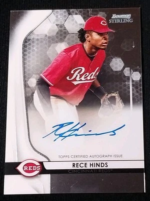 2020 Bowman Sterling Rece Hinds RC Prospect Autograph #BSPA-RH Auto - Image 1 of 4