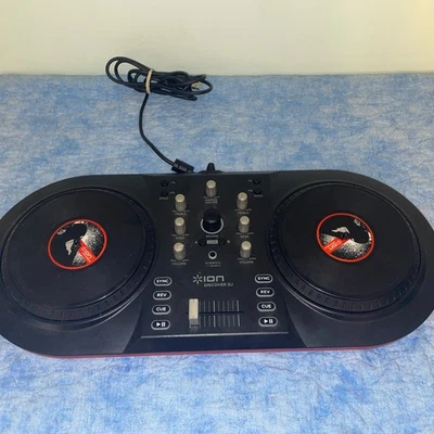 Ion Discover DJ Computer System Dual Turntable USB Controller for Mac PC Working - Image 1 of 4