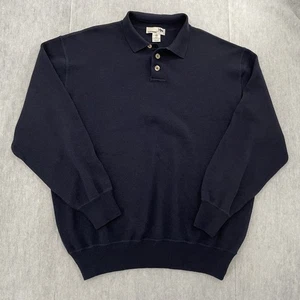 I Levrieri Sweater Adult 2XL Blue Collar Merino Wool Made In Italy Mens XXL - Picture 1 of 11
