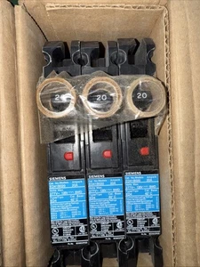 INTERRUTTORE SIEMENS 1P 125/277V 20 AMPERE ED41B020 (LOTTO 3) TIPO ED4 Old Stoc - Foto 1 di 3